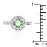 Bella Birthstone Engagement Ring in Green - JGI - Flyclothing LLC