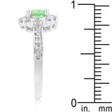 Bella Birthstone Engagement Ring in Green - JGI