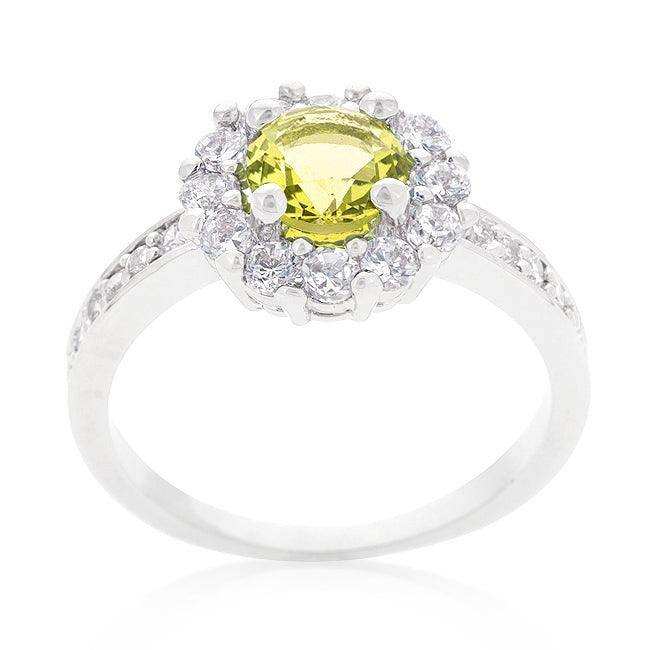 Bella Birthstone Engagement Ring in Yellow - JGI - Flyclothing LLC