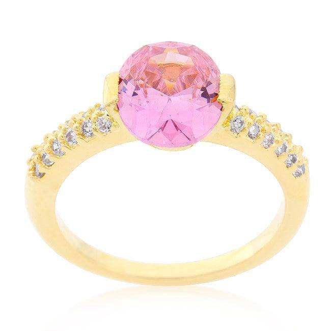Pink Oval Cubic Zirconia Engagement Ring - JGI - Flyclothing LLC