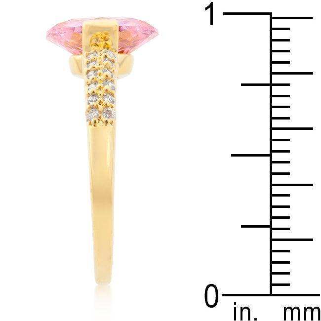 Pink Oval Cubic Zirconia Engagement Ring - JGI - Flyclothing LLC