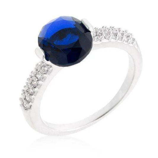 Blue Oval Cubic Zirconia Engagement Ring - JGI - Flyclothing LLC