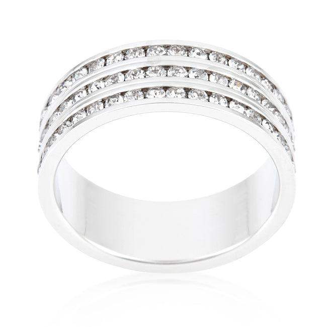 Triple Row Crystal Eternity Band - JGI - Flyclothing LLC