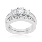 Three Stone Wedding Ring Set - JGI - Flyclothing LLC