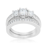 Three Stone Wedding Ring Set - JGI - Flyclothing LLC