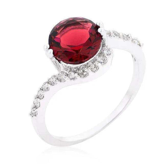 Red Swirling Engagement Ring - JGI - Flyclothing LLC