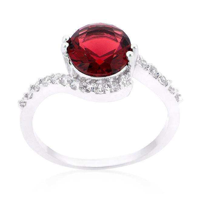 Red Swirling Engagement Ring - JGI - Flyclothing LLC