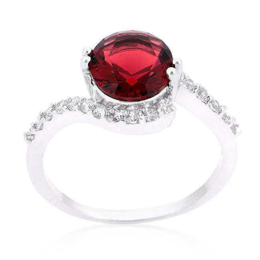 Red Swirling Engagement Ring - JGI - Flyclothing LLC