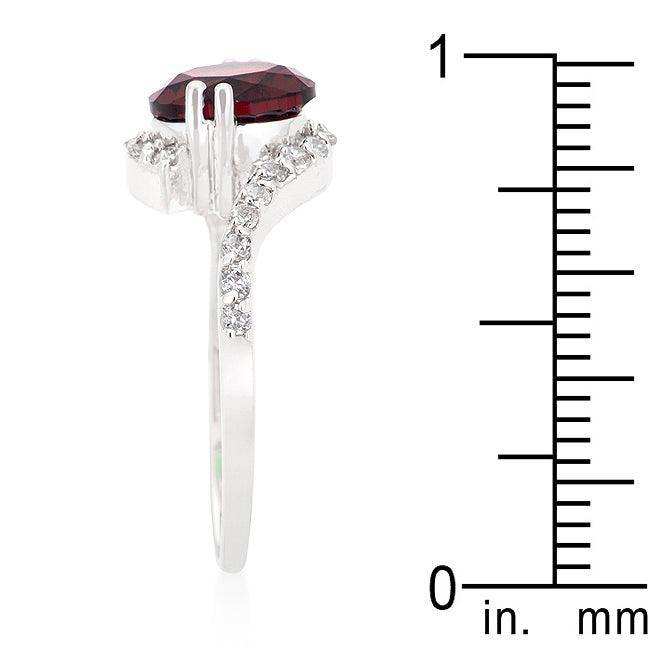 Red Swirling Engagement Ring - JGI - Flyclothing LLC