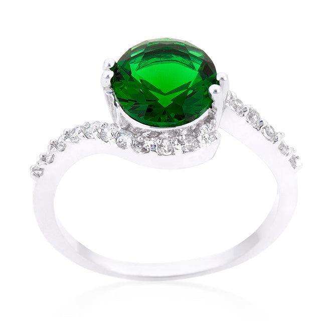 Green Swirling Engagement Ring - JGI - Flyclothing LLC