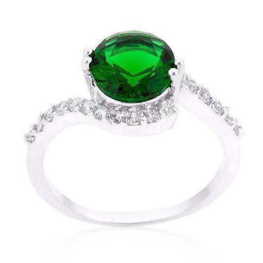 Green Swirling Engagement Ring - JGI - Flyclothing LLC