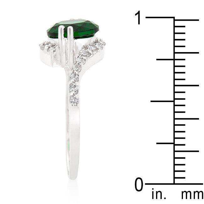 Green Swirling Engagement Ring - JGI - Flyclothing LLC