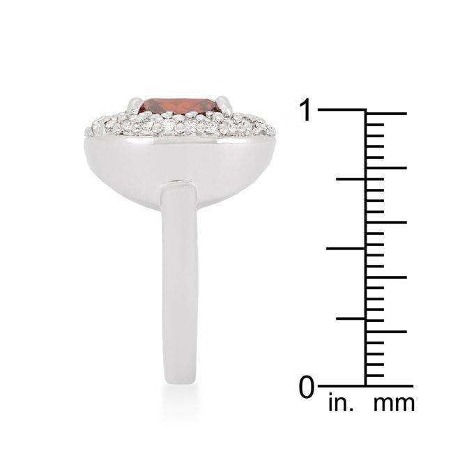 Micropave Red Bridal Cocktail Ring - JGI - Flyclothing LLC