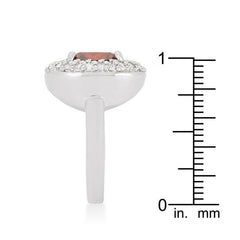 Micropave Red Bridal Cocktail Ring - Flyclothing LLC