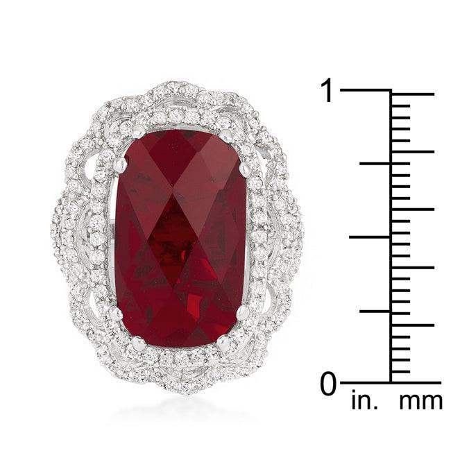 Red Cocktail Crest Ring - JGI - Flyclothing LLC