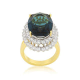 Two-tone Double Halo Cocktail Ring - JGI - Flyclothing LLC