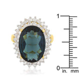 Two-tone Double Halo Cocktail Ring - JGI - Flyclothing LLC
