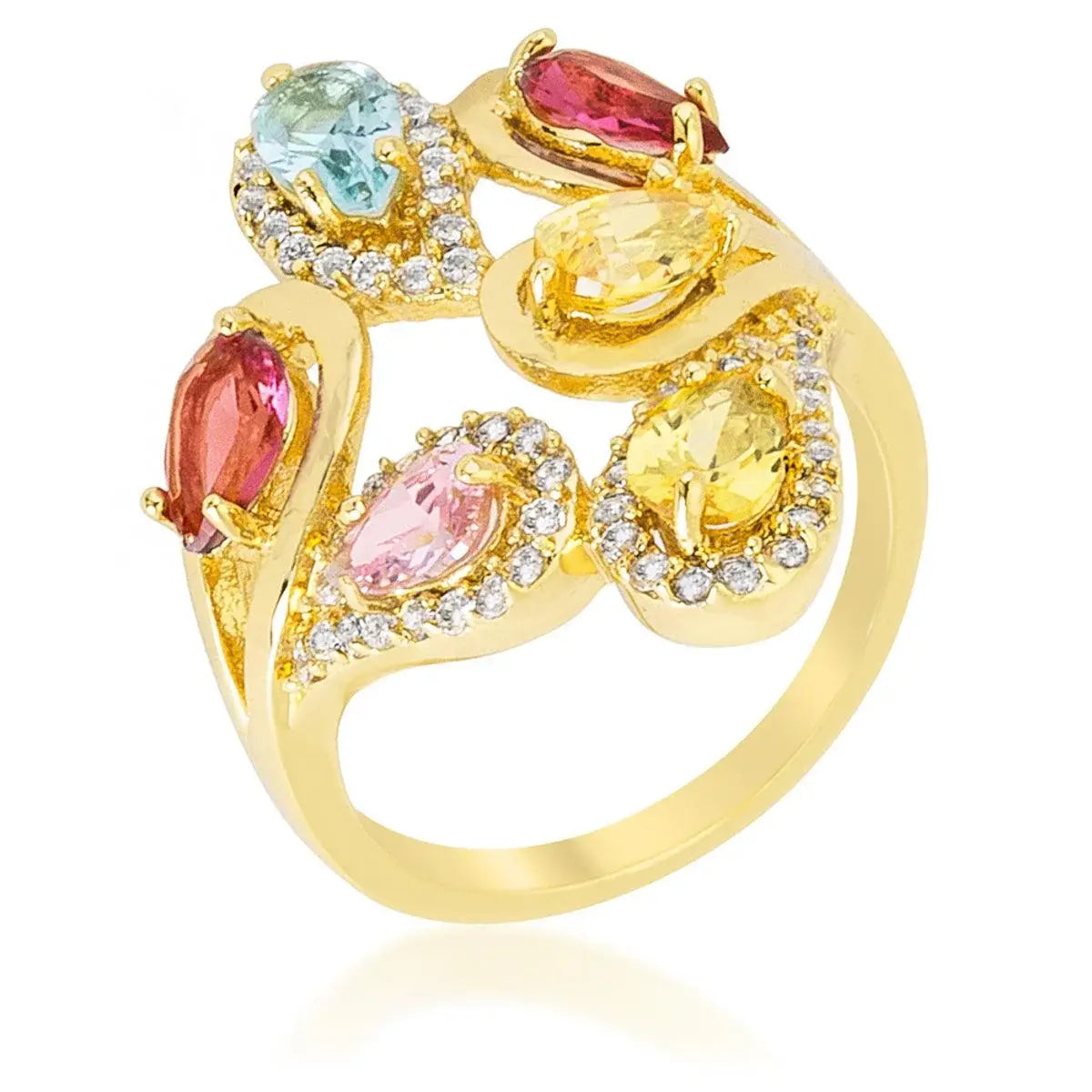 Multi-Color Cocktail Ring - JGI - Flyclothing LLC