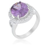 Amethyst Halo Cocktail Ring - JGI - Flyclothing LLC