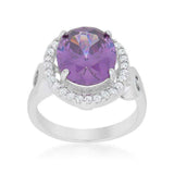 Amethyst Halo Cocktail Ring - JGI - Flyclothing LLC