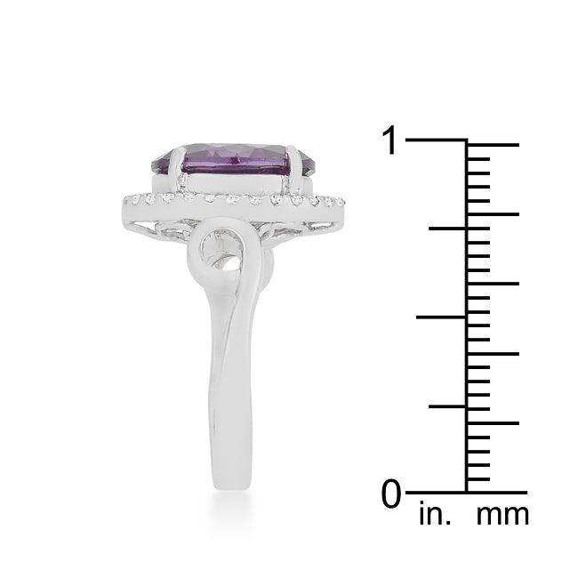 Amethyst Halo Cocktail Ring - JGI - Flyclothing LLC