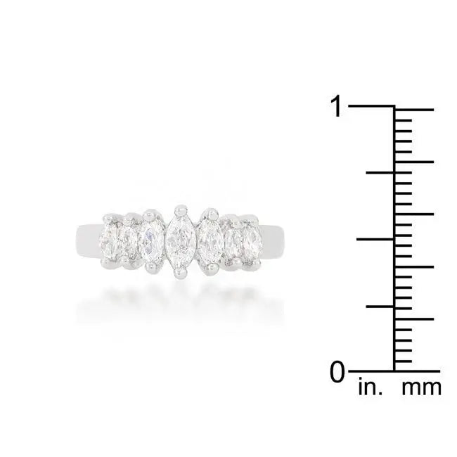 Graduated Marquise Anniversary Band - JGI - Flyclothing LLC