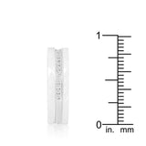 White Ceramic Triplet Ring With Cubic Zirconia - JGI - Flyclothing LLC