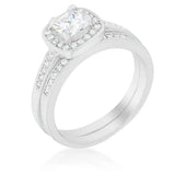 Pave Cushion Wedding Ring Set - JGI - Flyclothing LLC