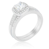 Pave Cushion Wedding Ring Set - JGI - Flyclothing LLC