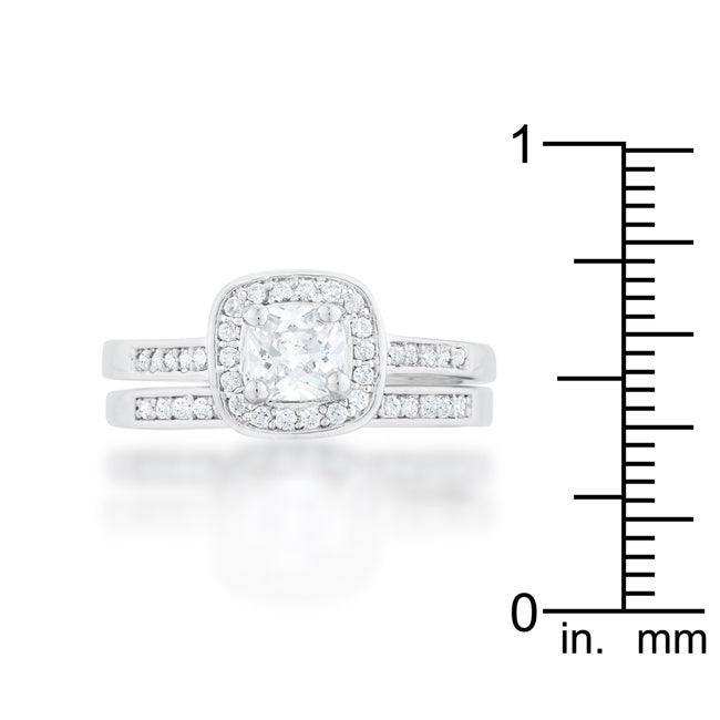 Pave Cushion Wedding Ring Set - JGI - Flyclothing LLC