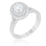Oval Wedding Ring Set - JGI - Flyclothing LLC