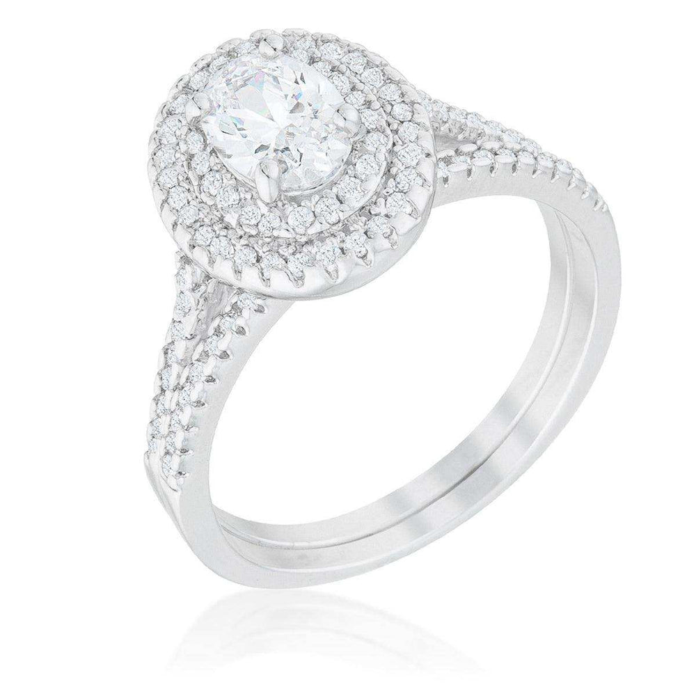 Oval Wedding Ring Set - JGI - Flyclothing LLC