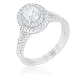 Oval Wedding Ring Set - JGI - Flyclothing LLC