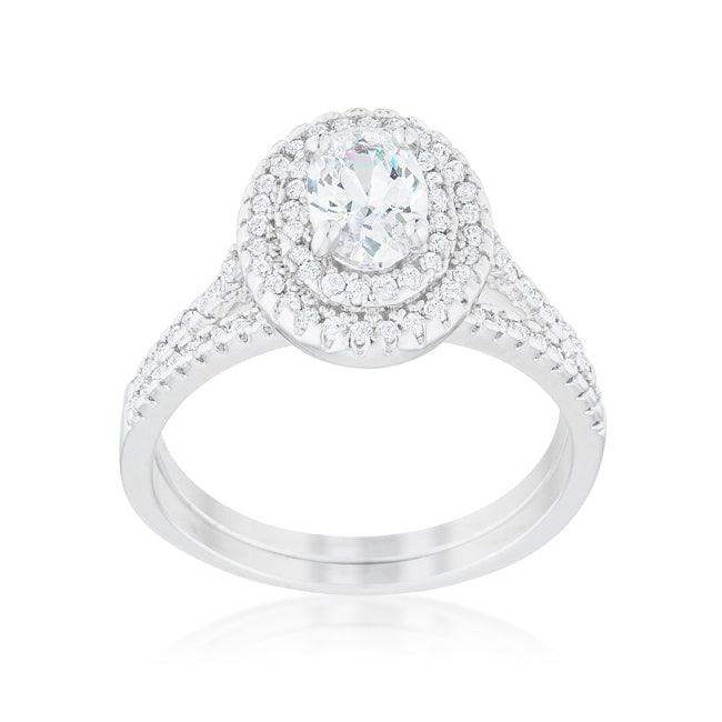 Oval Wedding Ring Set - JGI - Flyclothing LLC