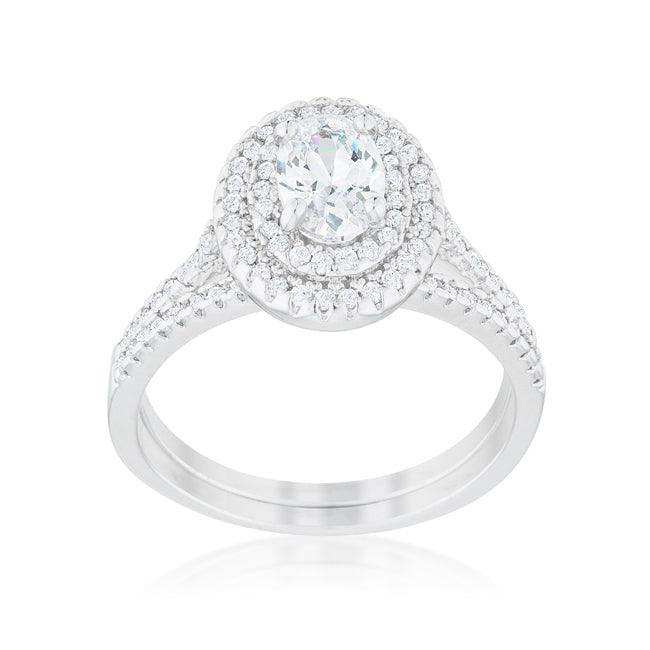 Oval Wedding Ring Set - JGI - Flyclothing LLC