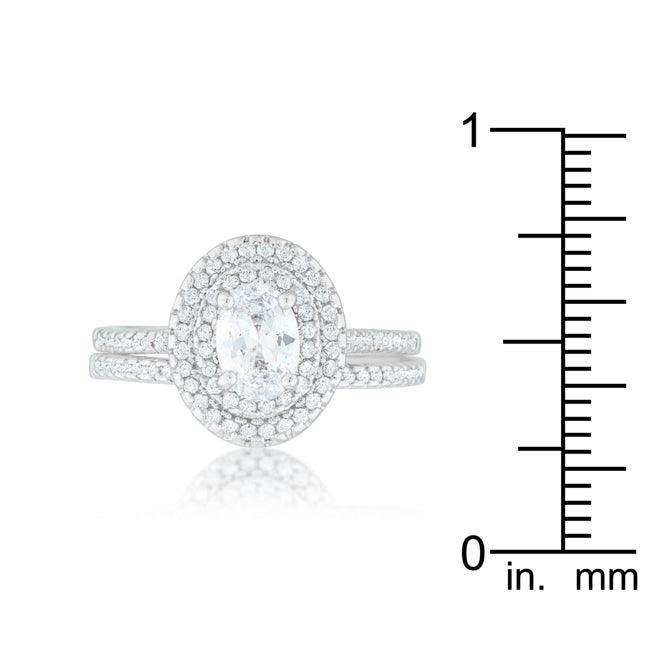 Oval Wedding Ring Set - JGI - Flyclothing LLC