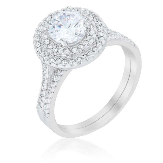 Pave Round Wedding Ring Set - JGI - Flyclothing LLC