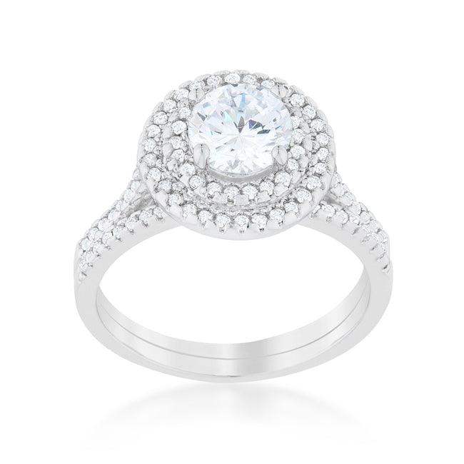 Pave Round Wedding Ring Set - JGI - Flyclothing LLC