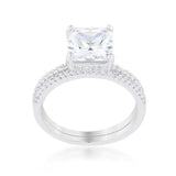 Princess Solitaire Wedding Set Ring - JGI - Flyclothing LLC
