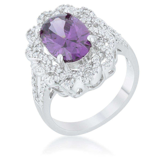 Amethyst Oval Classic Ring - JGI - Flyclothing LLC