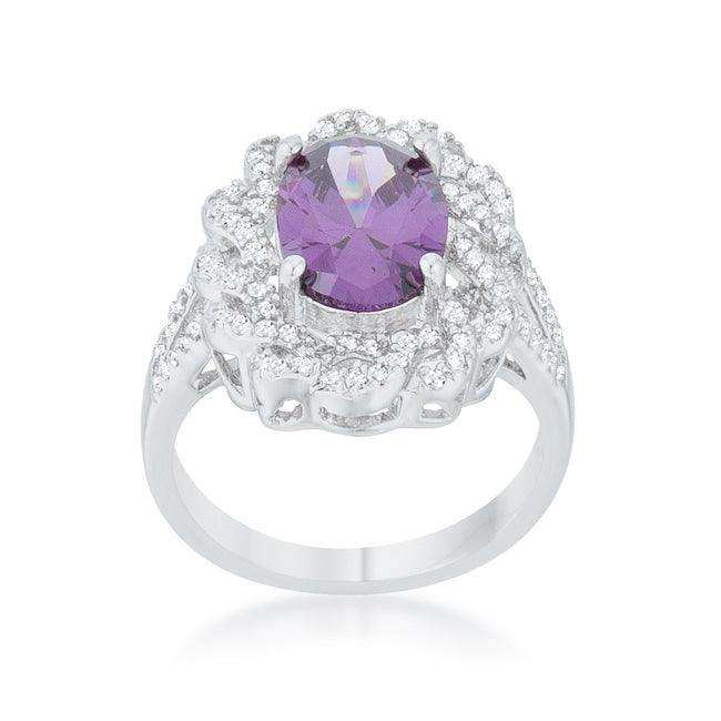 Amethyst Oval Classic Ring - JGI - Flyclothing LLC