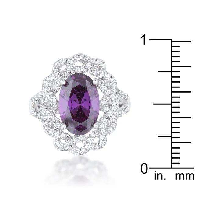 Amethyst Oval Classic Ring - JGI - Flyclothing LLC