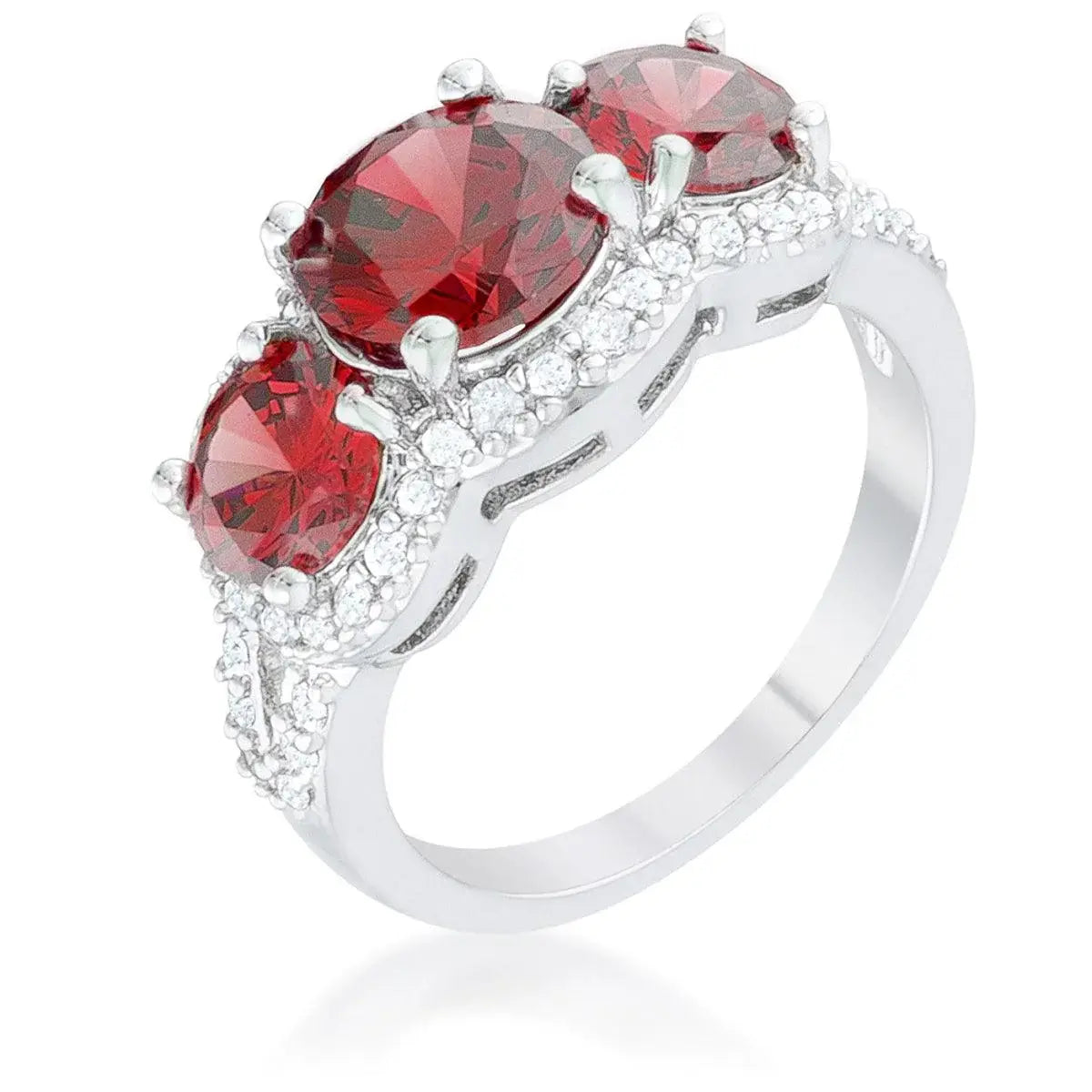 Garnet Classic Trio Ring - JGI - Flyclothing LLC