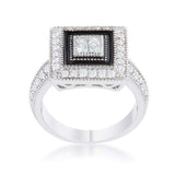 Shira 0.7ct CZ Rhodium Antique Ring - JGI - Flyclothing LLC