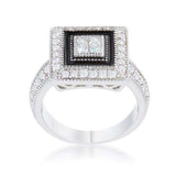 Shira 0.7ct CZ Rhodium Antique Ring - JGI - Flyclothing LLC