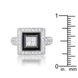 Shira 0.7ct CZ Rhodium Antique Ring - JGI - Flyclothing LLC