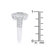 Shira 0.7ct CZ Rhodium Antique Ring - JGI - Flyclothing LLC