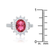 Chrisalee 3ct Aqua CZ Rhodium Classic Ring - JGI - Flyclothing LLC