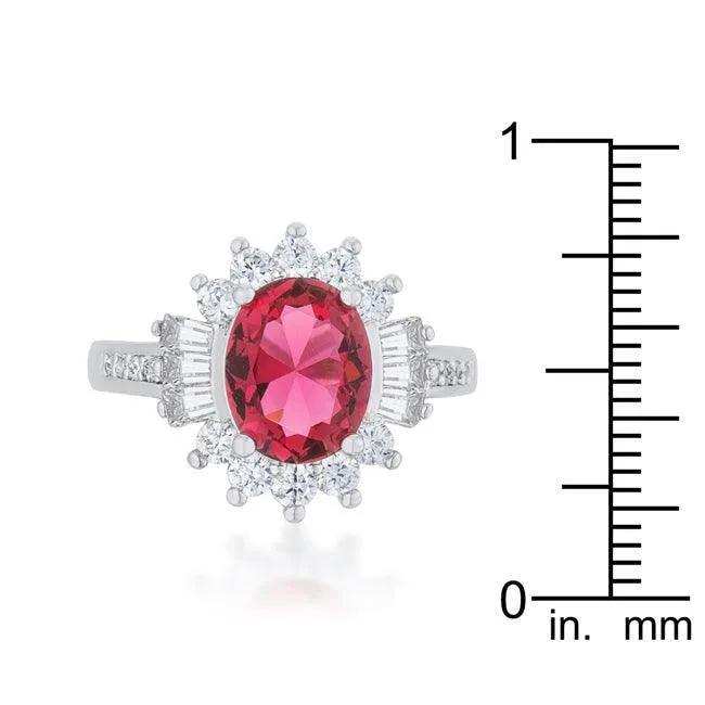 Chrisalee 3ct Aqua CZ Rhodium Classic Ring - JGI - Flyclothing LLC