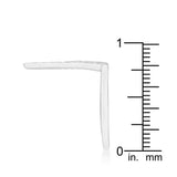 Michelle 0.2ct CZ Rhodium Delicate V-Shape Ring - JGI - Flyclothing LLC
